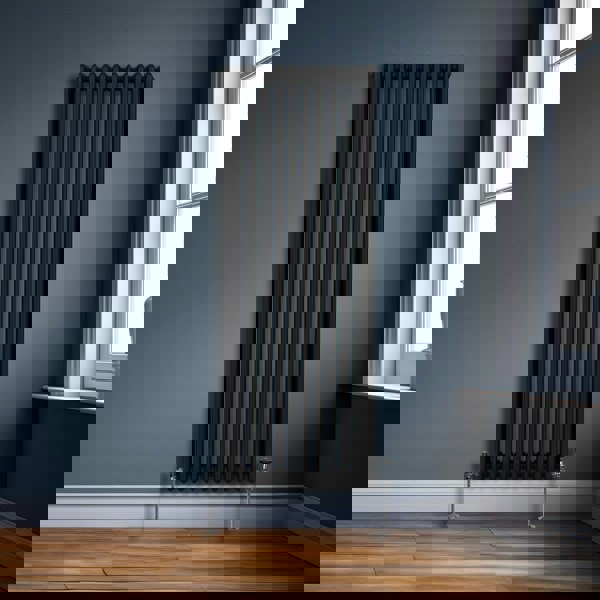 Monstershop Traditional 3 Column Radiator - 1800 x 562mm - Black