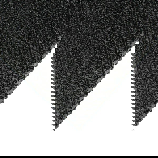 JVL Condor Classic Astro Turf-Look Rubber Scraper Mat, Black, 45x75cm