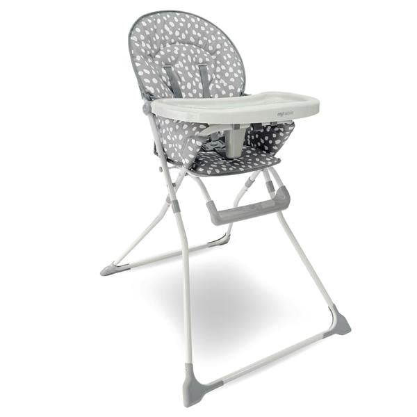 My Babiie MBHC1 Compact Highchair - Grey Dalmatian
