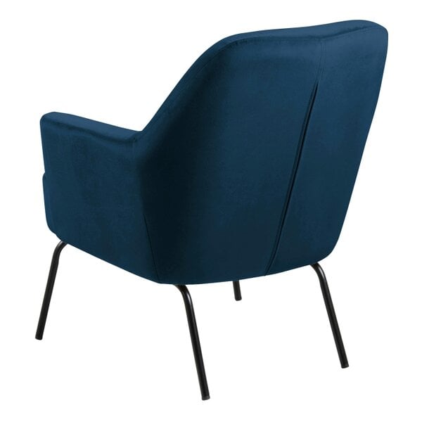 Wyld Haus Kobe Navy Blue Velvet Lounge Accent Chair