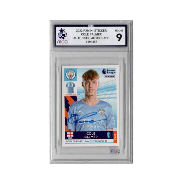 Cole Palmer Signed Manchester City Panini Rookie Sticker