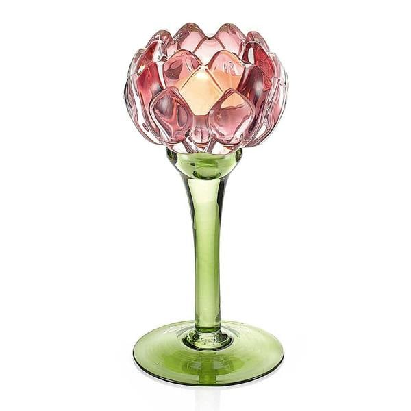 Museum Selection Art Nouveau Tulip Glass Candle Holder