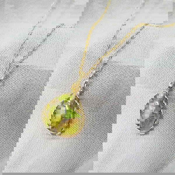 Harfi 18ct Gold Vermeil Plated Peridot Necklace