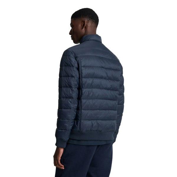 Lyle & Scott Mens Funnel Neck Padded Jacket - Dark Navy