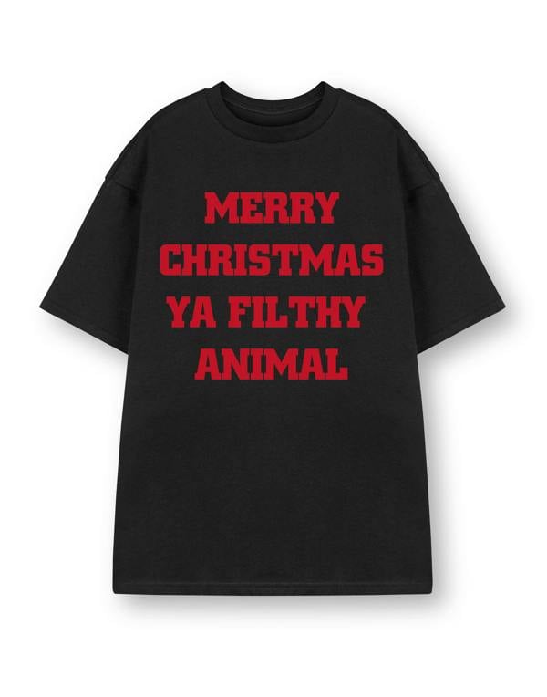 Show Me The Merch Unisex Black Filthy Animal Short Sleeved T-Shirt