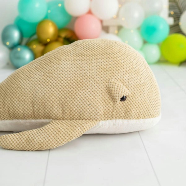 CROCHETTS Large whale plush made from soft cotton A2LD371