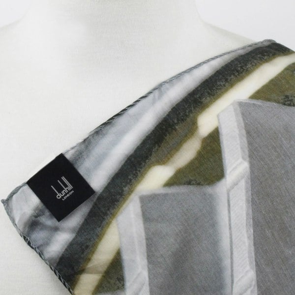 Dunhill square scarf in an abstract transmission gear pattern