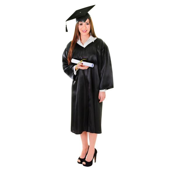 Bristol Novelty Unisex Adults Graduation Robe Costume - Black - 