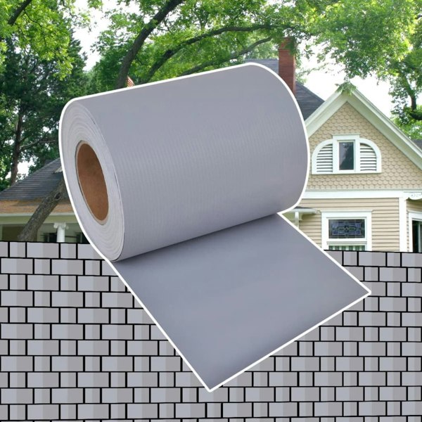 Berkfield Garden Privacy Screen PVC 70x0.19 m Light Grey