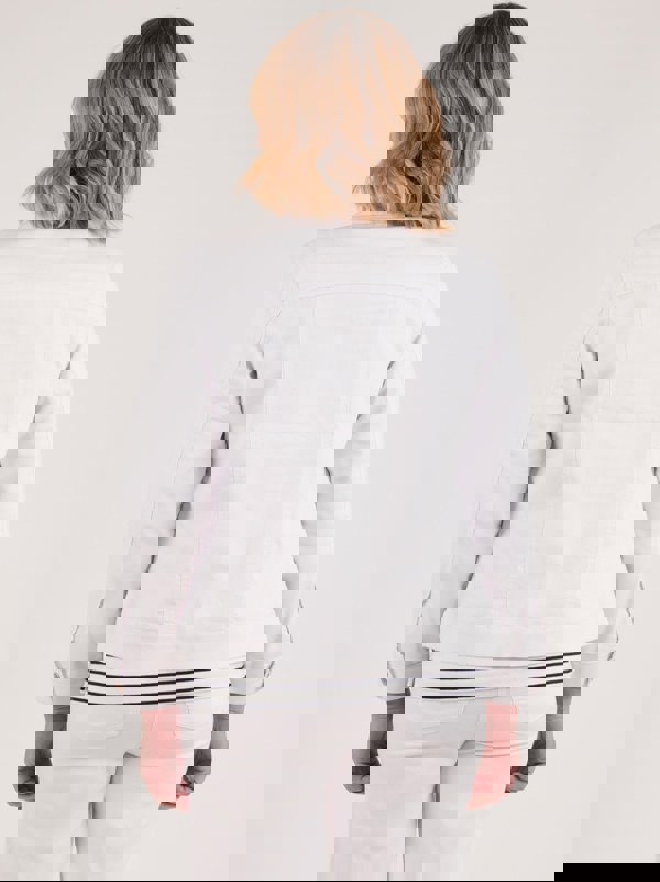 PennyPlain Denim Style Jacket - White Wash