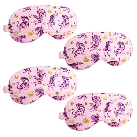 Satin Sleep Mask Multipack Sets - Various Designs - Pink Tiger