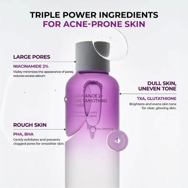 JUMISO Niacinamide 2+ Pore Smoothing Toner 205ml