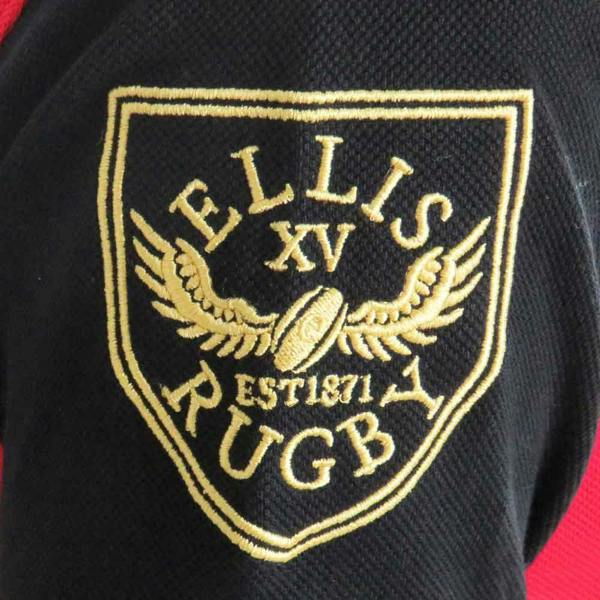 Wales Rugby Shirt Polo Vintage Style Ellis Rugby Crest