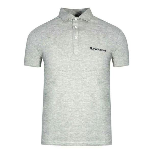 Aquascutum Unisex Adult Signature Logo Polo Shirt - Grey