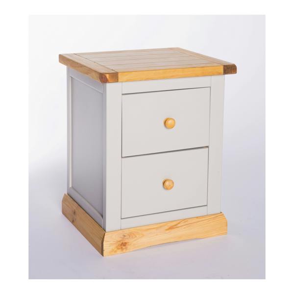 Cabinet Bits Bomporto 2 Drawer Bedside Table