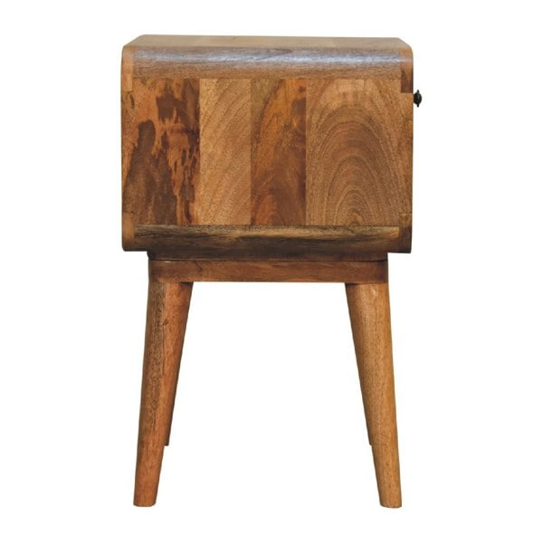 Artisan Furniture Curved Oak-ish Open Bedside
