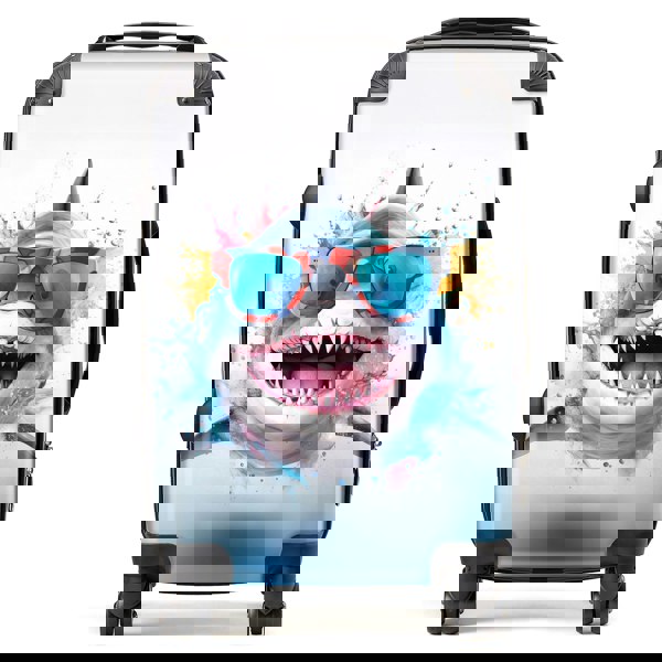 Warren Reed Splashart Shark In Glasses Suitcase