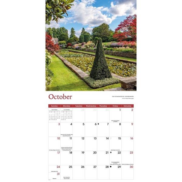 Country Gardens Calendar 2027, Wall Calendars, Month To View, Lifestyle, Gift