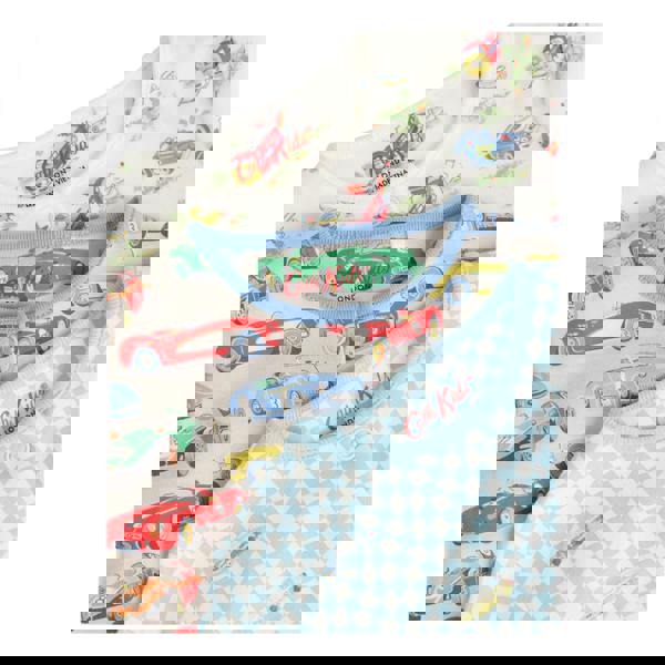 Cath Kidston Baby Retro Cars Babygrow (Pack of 3) - Blue/Green - 