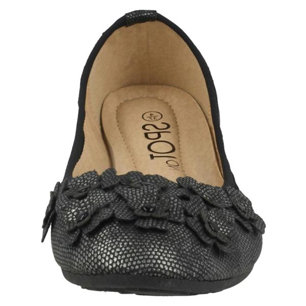 Spot On Ladies Spot On Casual Flat Ballerina Shoes