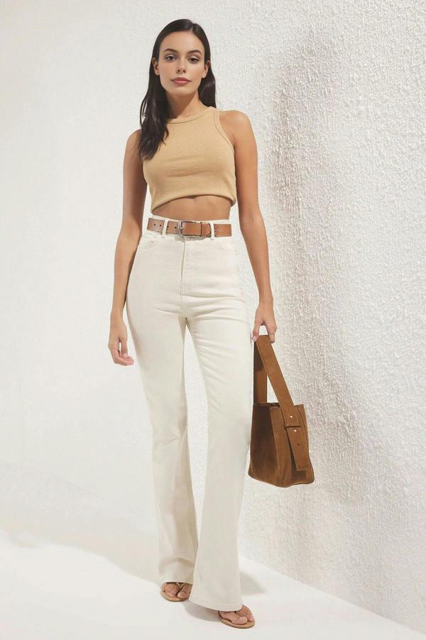 WOVCOR High Waist Flare Jeans