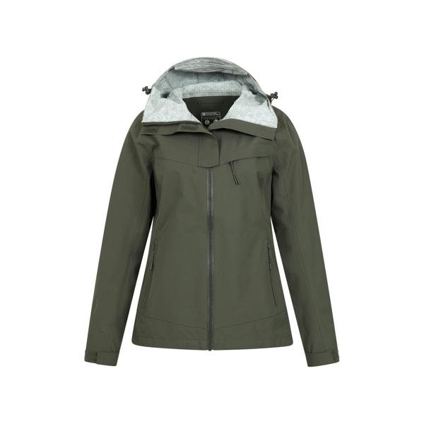 Mountain Warehouse Womens/Ladies Arlberg 2.5 Layer Waterproof Jacket - Dark Khaki - 