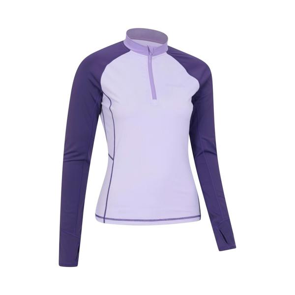 Mountain Warehouse Womens/Ladies Helston Long-Sleeved Rash Guard - Purple - 