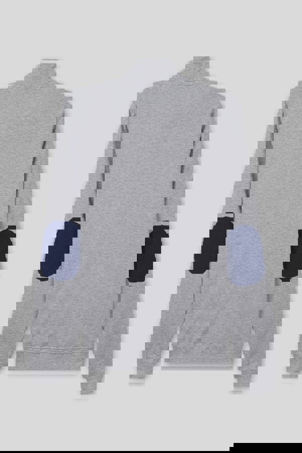 ENORSIA Elbow Patch Half Zip Sweatshirt