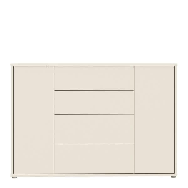 Furniture To Go Alice Springs Wide Sideboard with 4 Drawers & 2 Doors with Push-to-Open in Sand