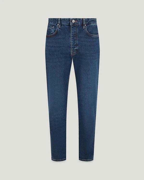 Belstaff B69 Mens Regular Fit Mid-Rise Jeans - Washed Indigo | CHO | Designer Mens Jeans