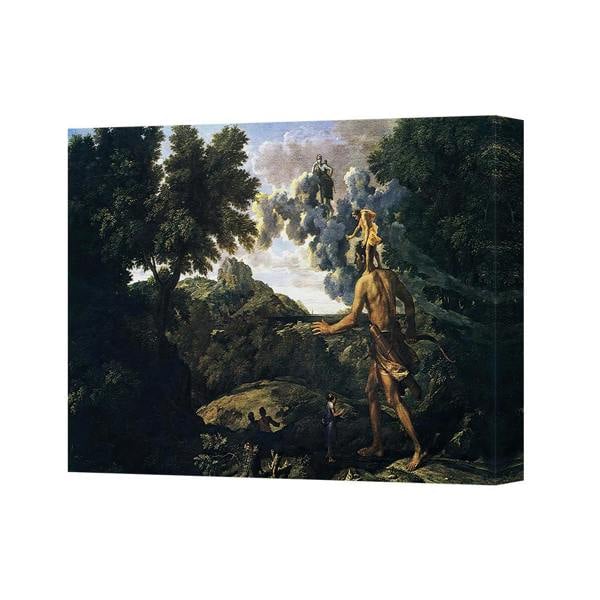 Benjamin Tate Design Canvas Wall Art Print Mythic Forest Scene With Giant Figure