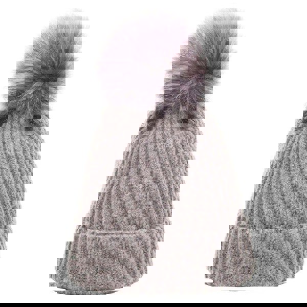 Soft Touch Rib Pom Pom Beanie | Luxurious Faux Fur Pom Pom