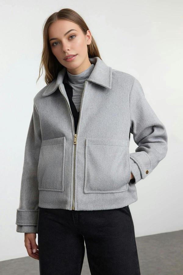 WOVCOR Cashmere Slim Jacket Coat