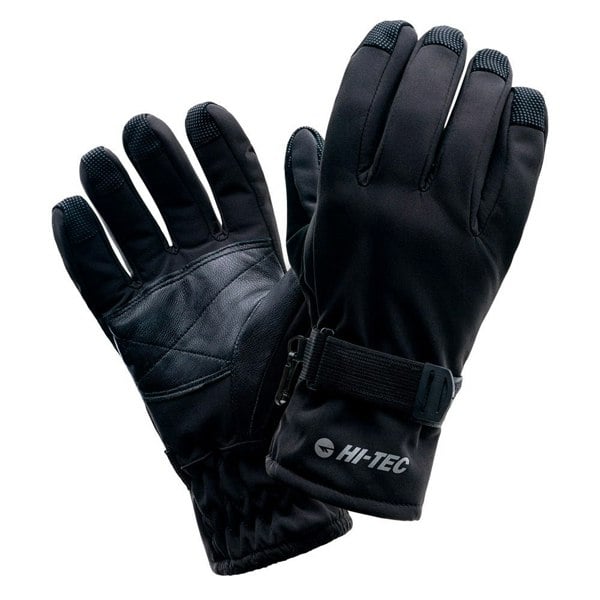 Hi-Tec Mens Lansa Logo Ski Gloves - Black