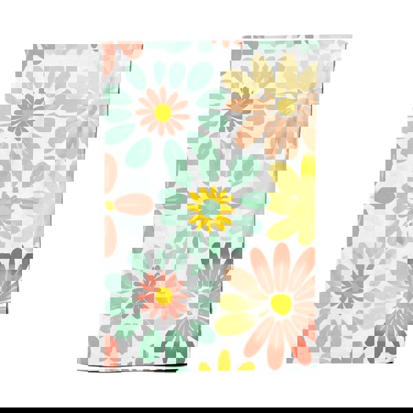 Warren Reed Green and Yellow Flowers Tea Towel