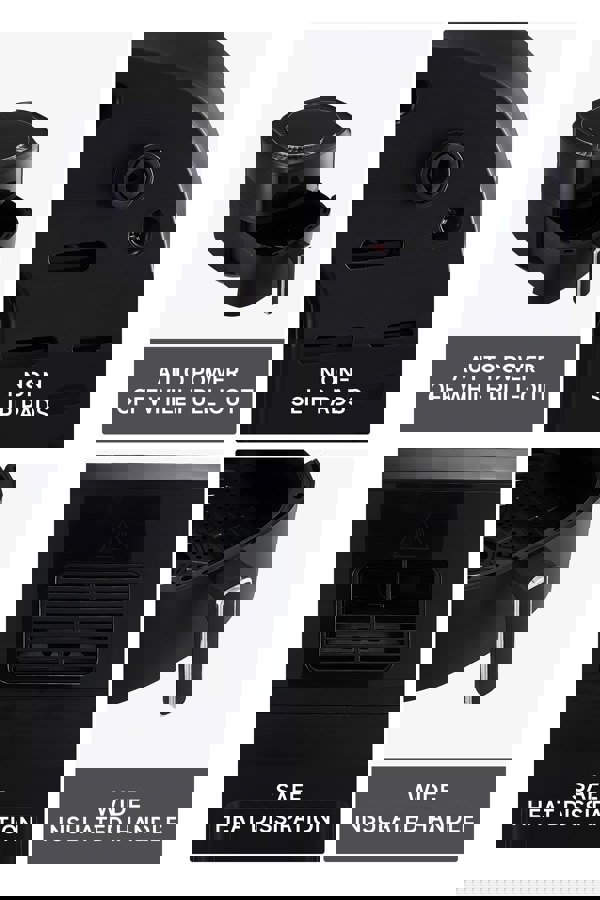 Living and Home 6L Air Fryer Oven Visible Roaster with Smart Touch Display, Adjustable Temp, Timer Function