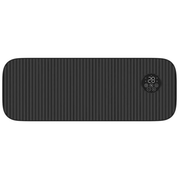 MYLEK Overdoor Black Air Curtain Heater Fan 2000W, Smart WIFI App Or Remote Control 2kw