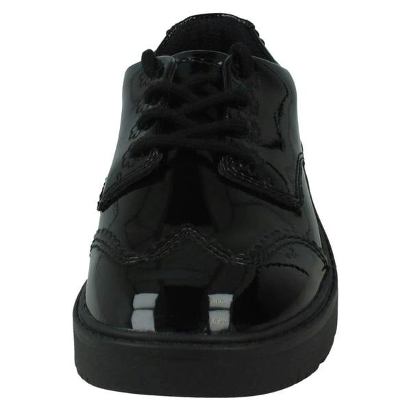 Clarks Girls Clarks Lace Up Brogue School Shoes Plain Jump