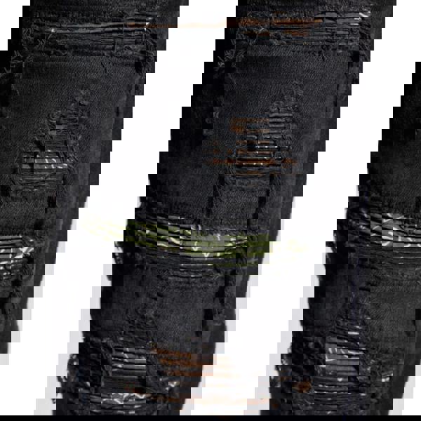 Amiri Bandana Camo Thrasher Jeans   in  Black