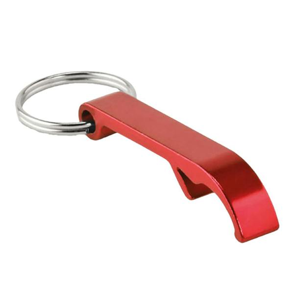 MidOcean Ovikey Recycled Aluminium Keyring - Red - 