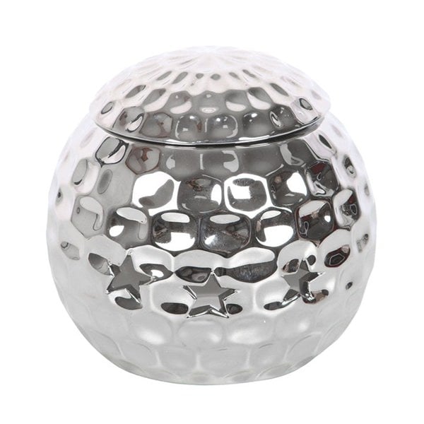Serano Silver Disco Ball Oil Burner