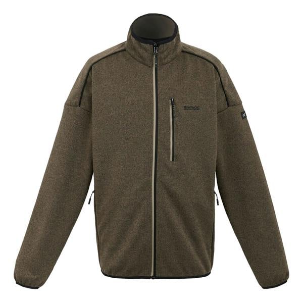Regatta Mens Kames Full Zip Fleece Jacket - Treetop/Golden Sand - 
