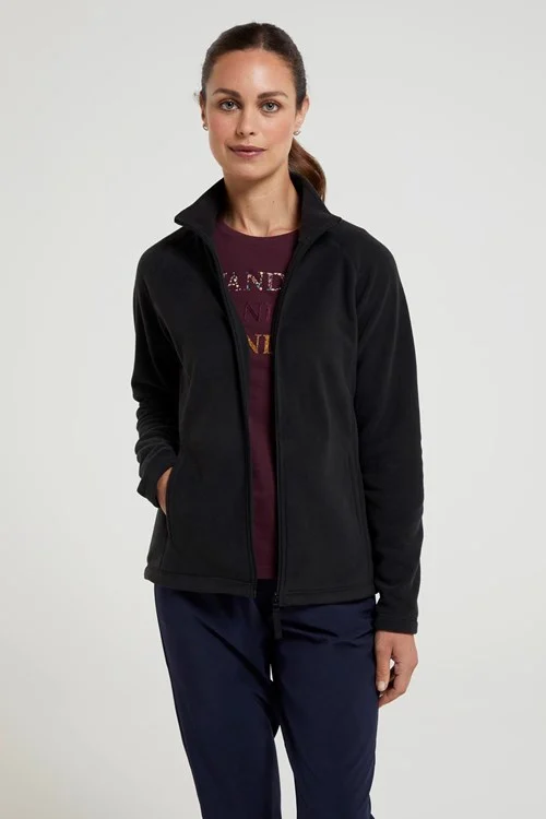 Mountain Warehouse Womens/Ladies Raso Fleece Jacket - Black