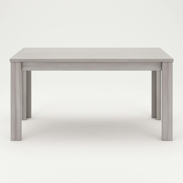 Kosy Koala Modern Grey Dining Table Set With 4 Cream Plastic Chairs Dining Room Furniture