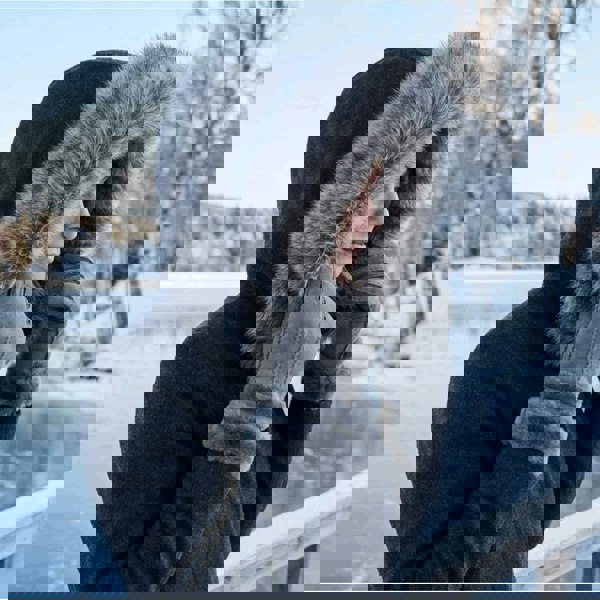 Infinity Leather Women's Plush Shearling Cuff Suede Genuine Leather Gloves