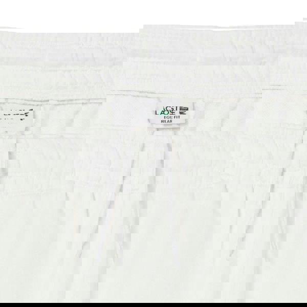 Lacoste Mens Fleece Graphic Print Shorts - Cream - 