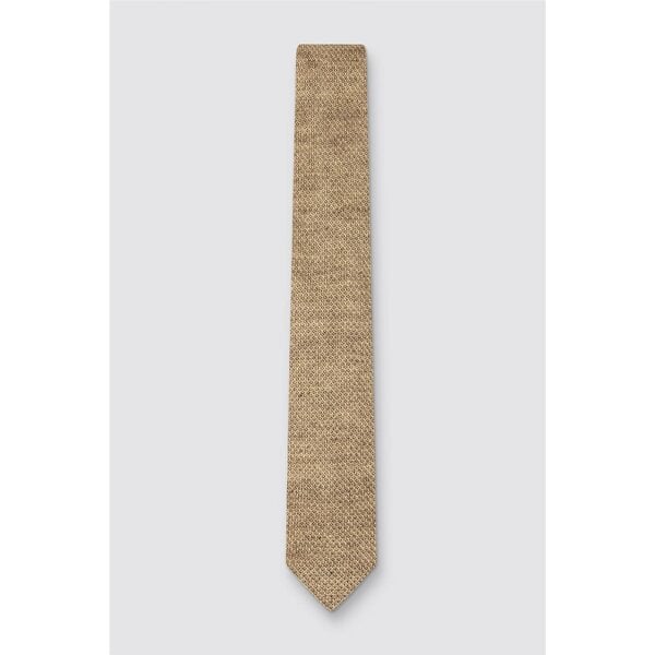 Ted Baker Oatmeal Knitted Linen Tie