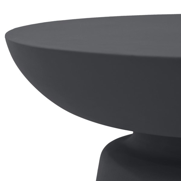 Elementi Kylix GRC Side Table in Slate Black