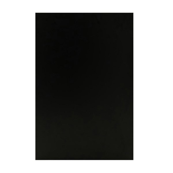 Sleek black LED retail shop counter K900 with a smooth surface, designed for modern retail environments and optimal visibility