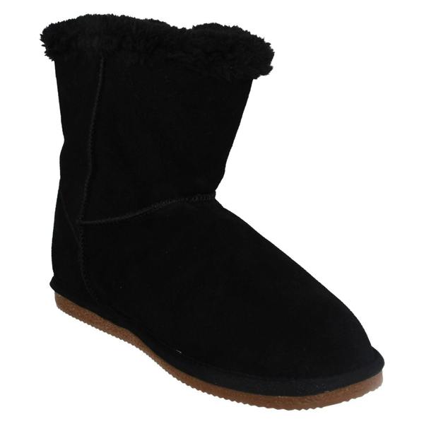 Hush Puppies Ladies Hush Puppies Fur Trim Slipper Boots Ashleigh